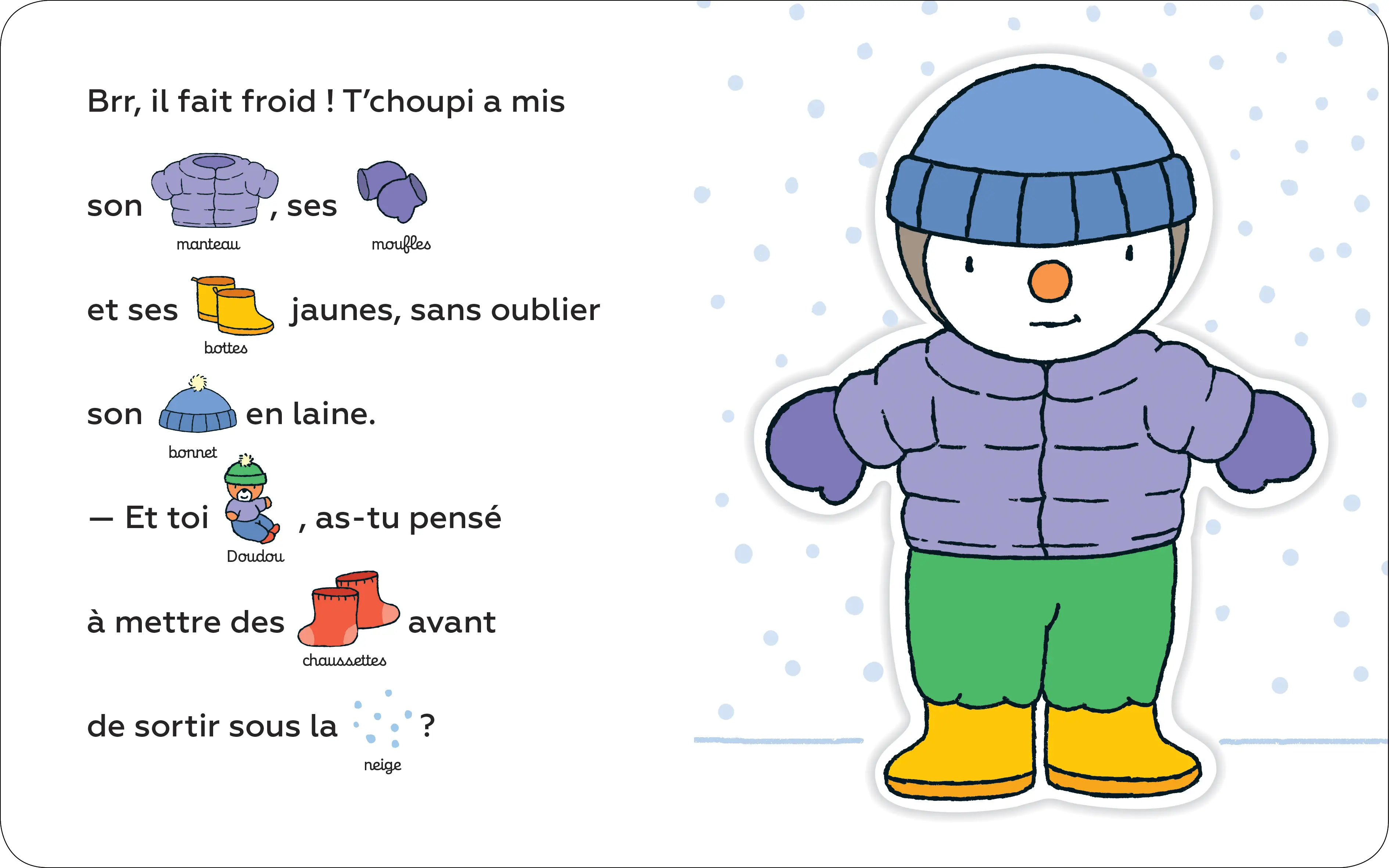 J'habille T'choupi - Livre-jeu dès 2 ans - Livre d'éveil - 9782092590331 - page-interieure
