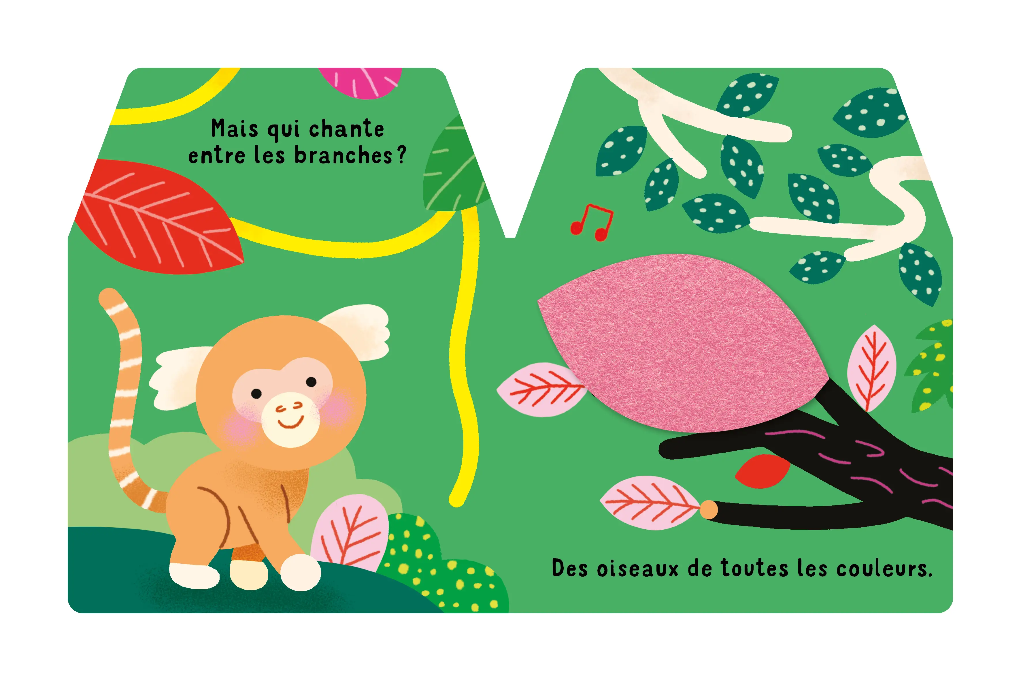 Cache-cache petit oustiti - Livre matière - éveil -  Dès 6 mois - Livre d'éveil - 9782092591376 - page intérieure