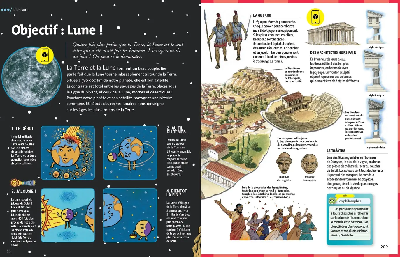 Mon encyclopédie Dokéo - Avec 35 animations en réalité augmentée -  9/12 ans  - Livre documentaire - 9782092593288 - page intérieure