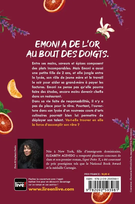 Sur le vif - Elizabeth Acevedo -  Réalisme contemporain - Roman - 9782092593981 - page-interieure