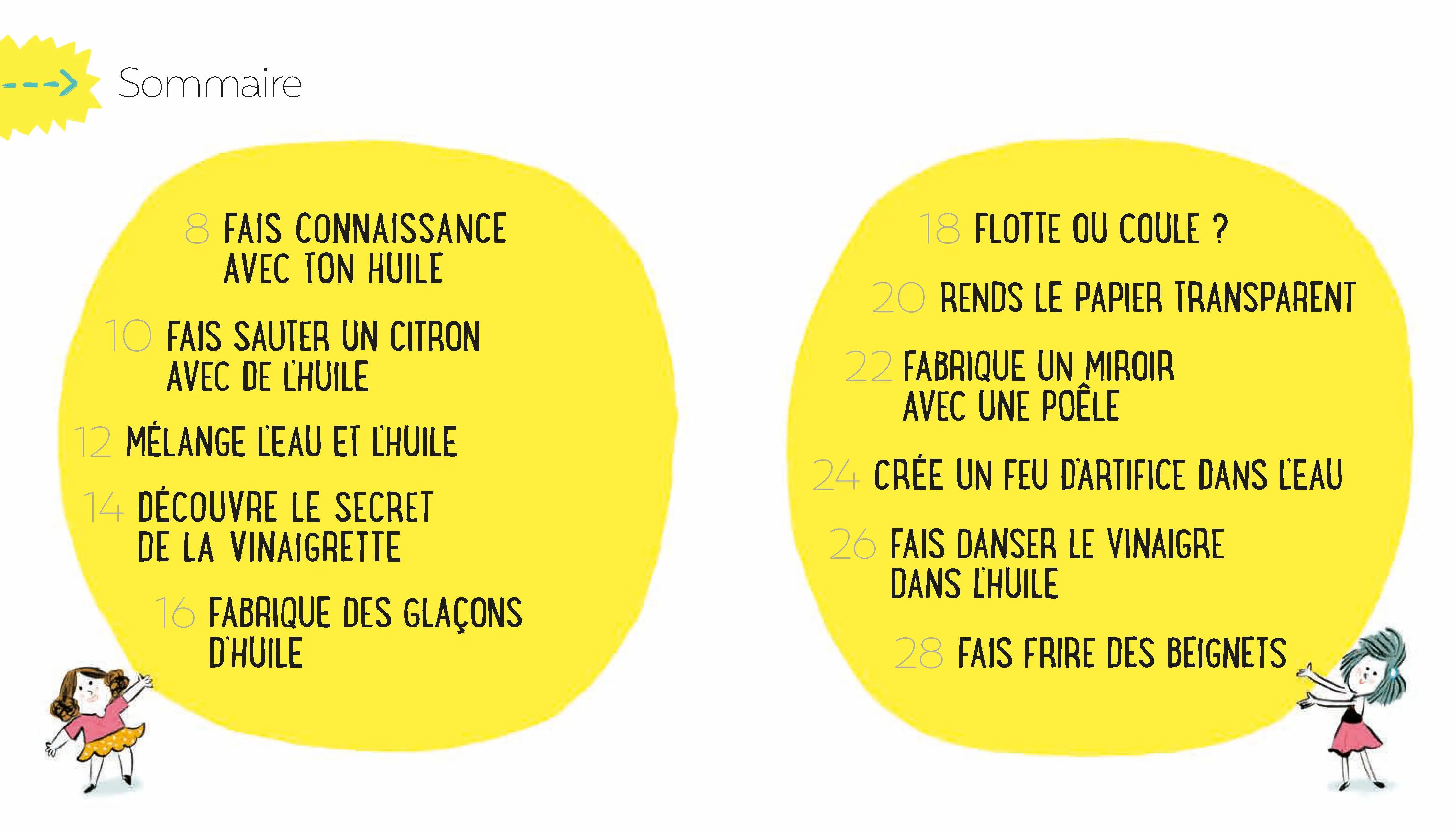 La Science est dans l'huile - 10 expériences faciles et étonnantes - Dès 4 ans - Livre documentaire - 9782092594643 - page-intérieure