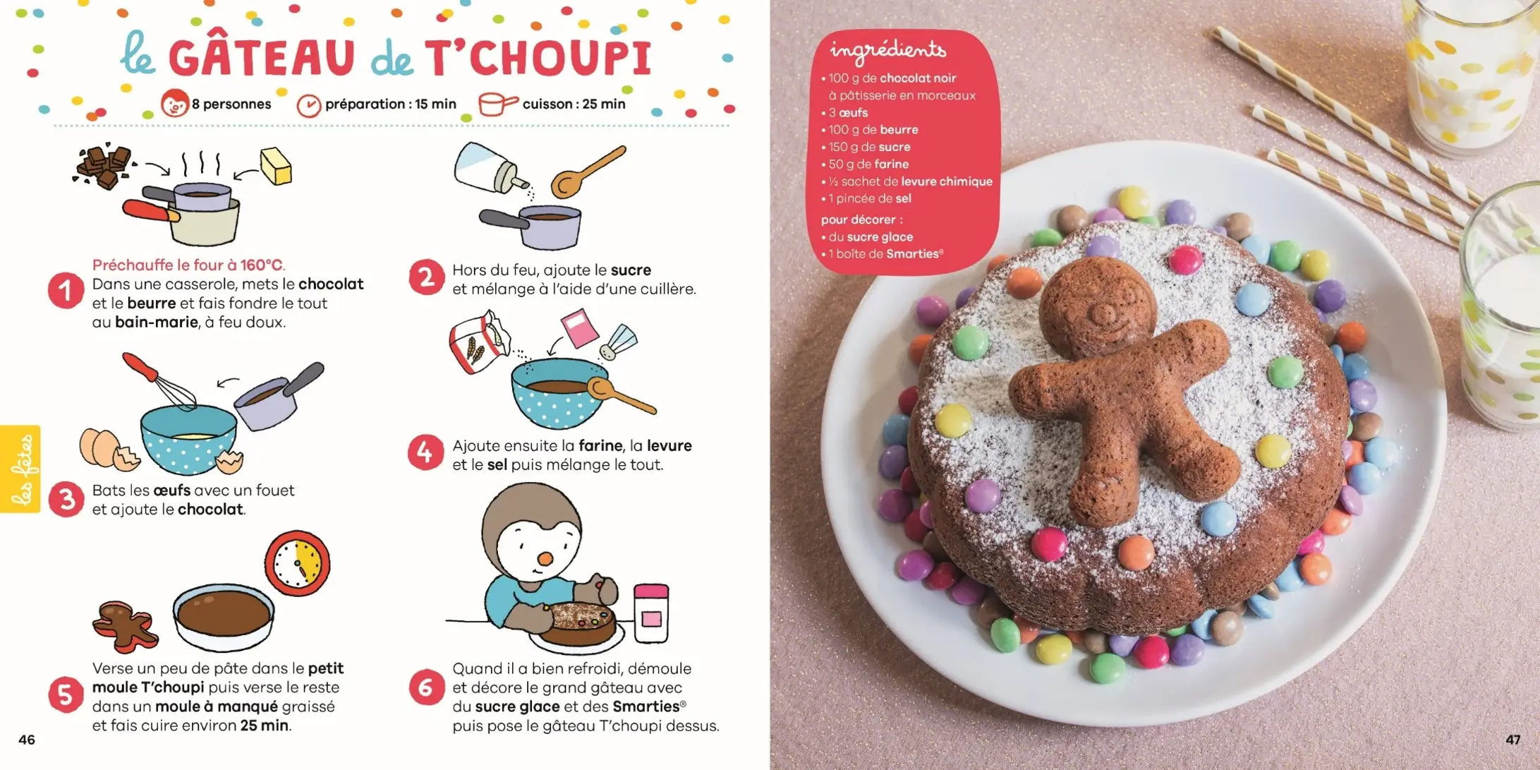 T'choupi - mes recettes super simples - Coffret cuisine - Dès 3 ans  -  - 9782092595572 - page intérieure