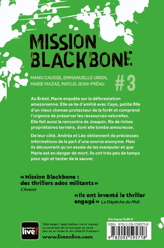 Mission Blackbone - Green Traffic  - Tome 3 - Roman thriller   - Roman - 9782092595718 - page-interieure
