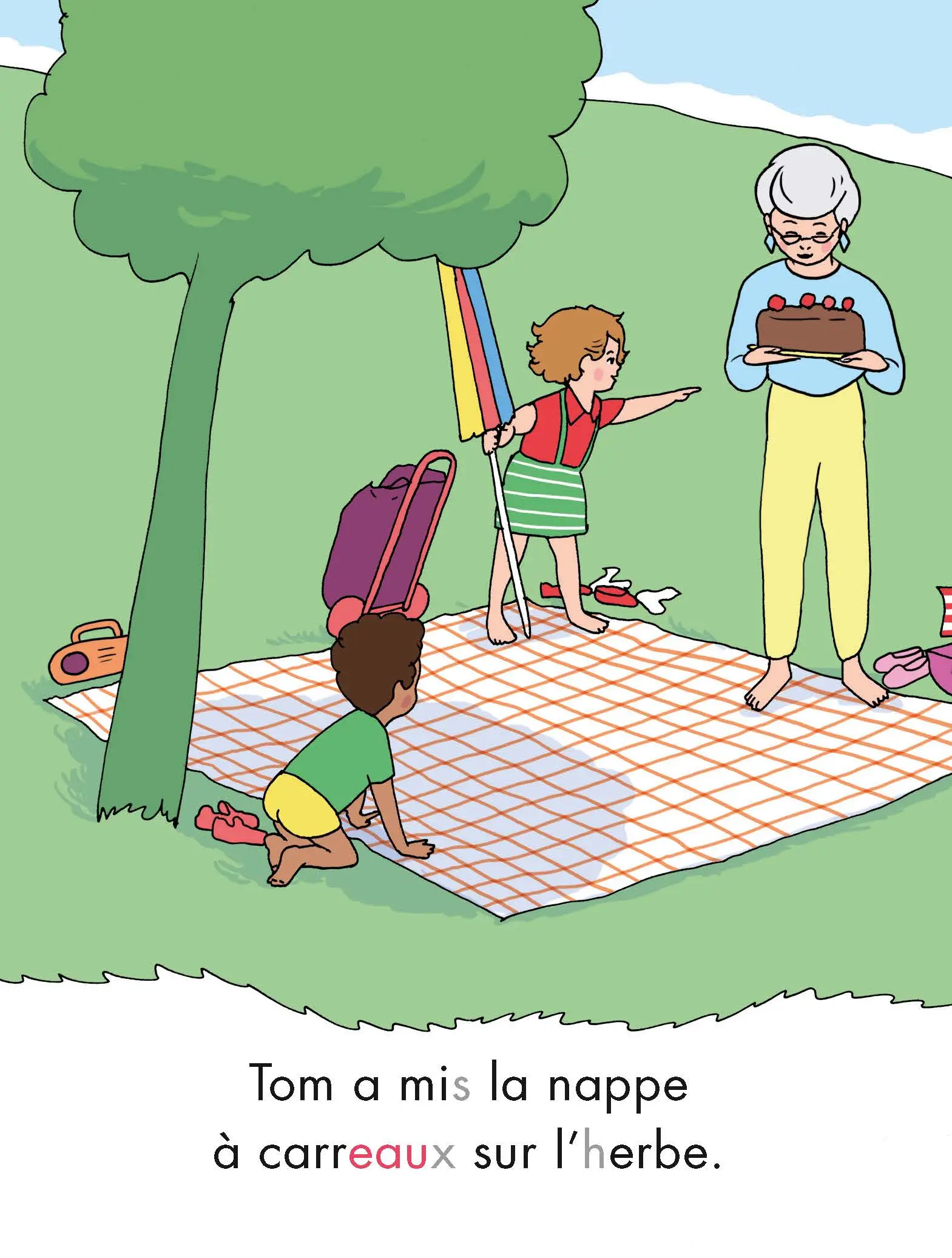 Mon coffret premières lectures Montessori : Le bateau de Tom - Niveau 2 - 4/7 ans -  - Roman - 9782092789278 - page intérieure
