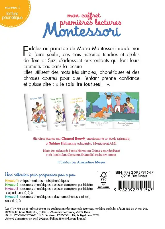Mon coffret premières lectures Montessori - Suzi observe la lune - Niveau 1 - 4/7 ans  - Roman - 9782092791547 - page-interieure