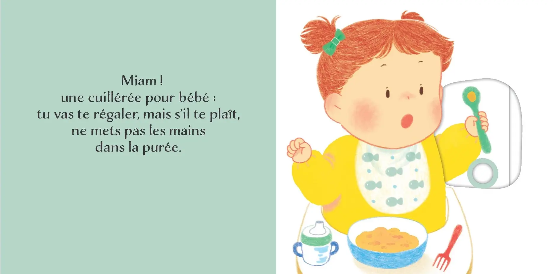 Tu as faim, bébé ? Les bébés choux - livre animés dès 12 mois - Livre d'éveil - 9782095003289 - page-interieure