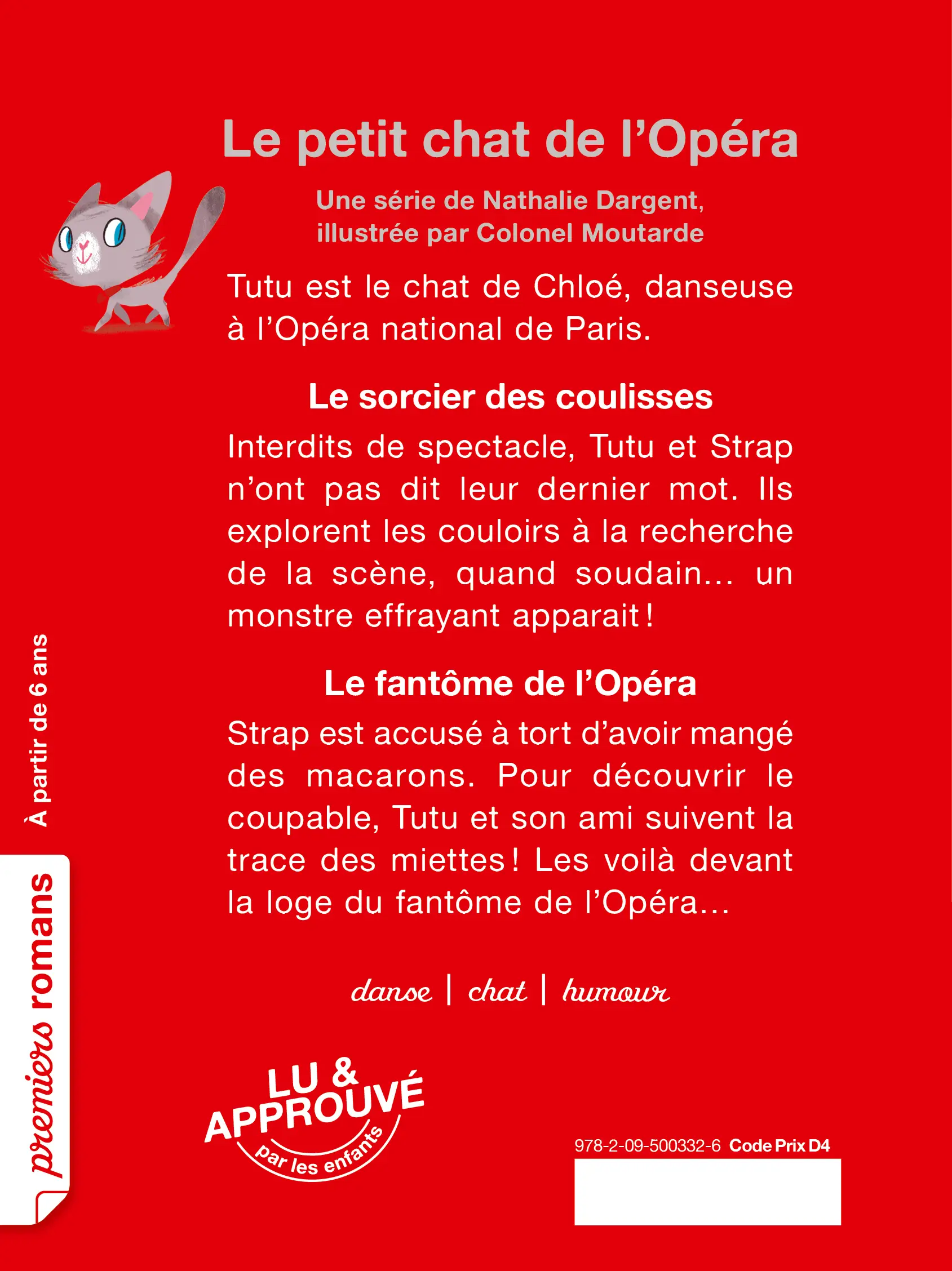 Le petit chat de l'Opéra - Le sorcier des coulisses & Le fantôme de l'opéra - Dès 6 ans - Roman - 9782095003326 - page-interieure