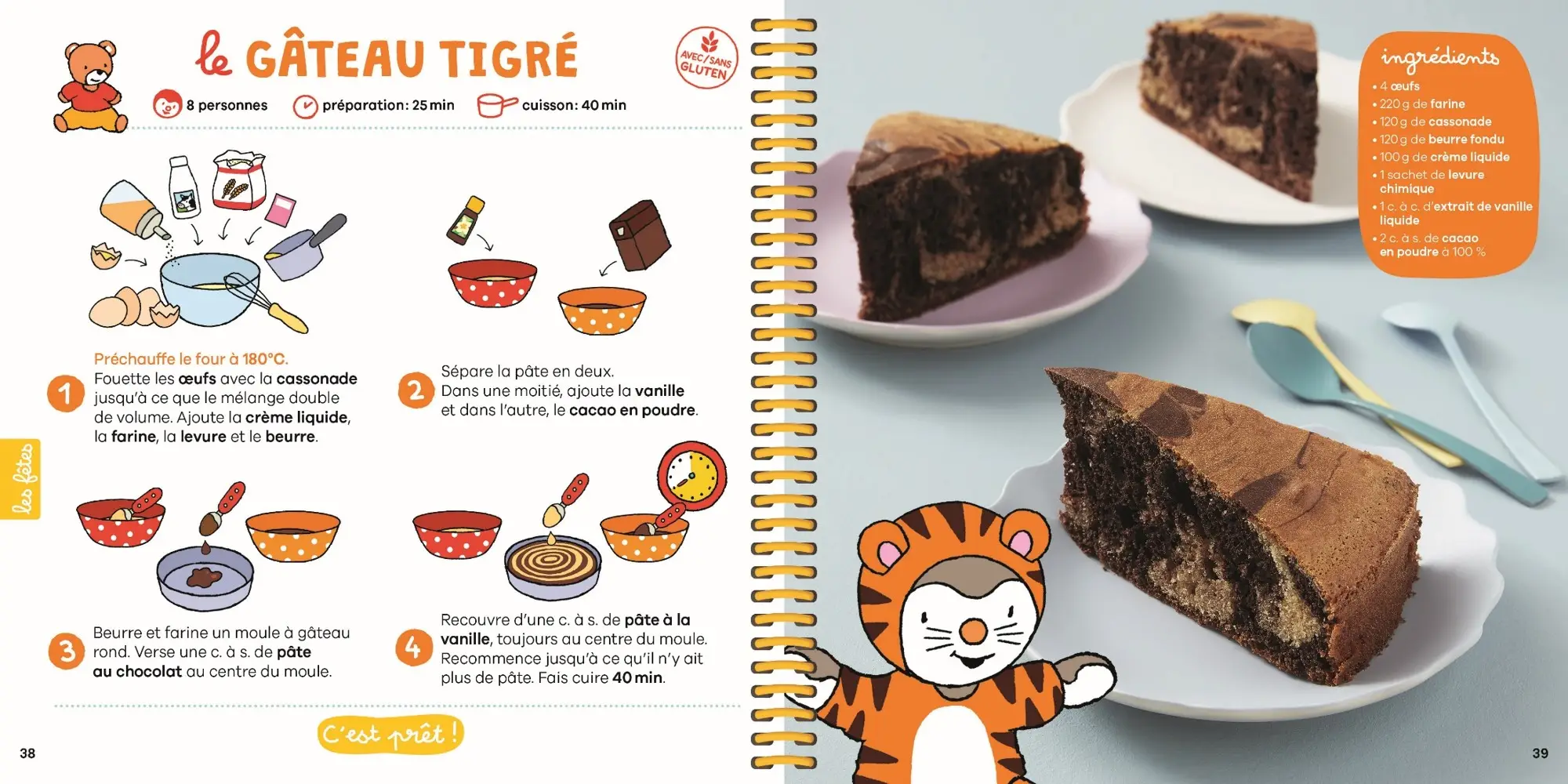 T'choupi - Mes recettes de bons gâteaux - Dès 3 ans -  - 9782095014650 - page-interieure