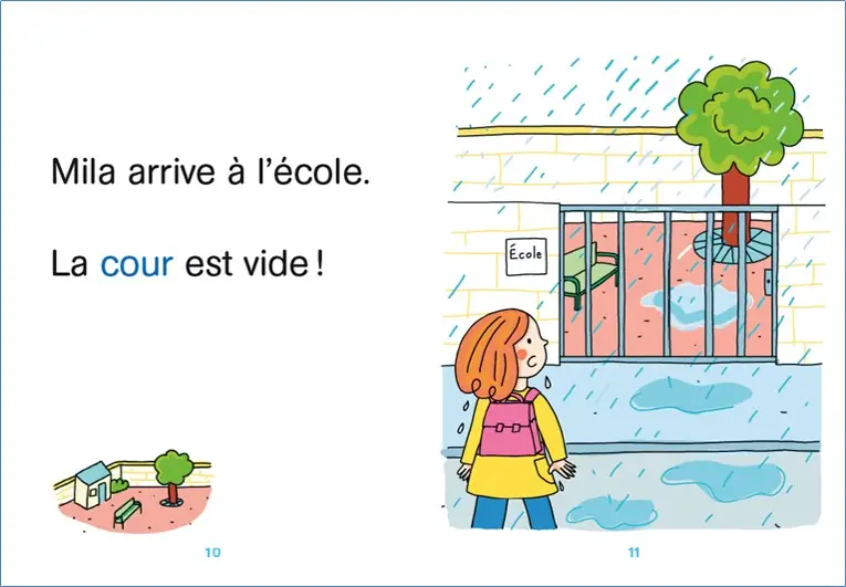 Mila fait la tête - Regarde, je lis avec Mila et Noé  - Lecture CP niveau 1+ - Roman - 9782095016258 - page-interieure