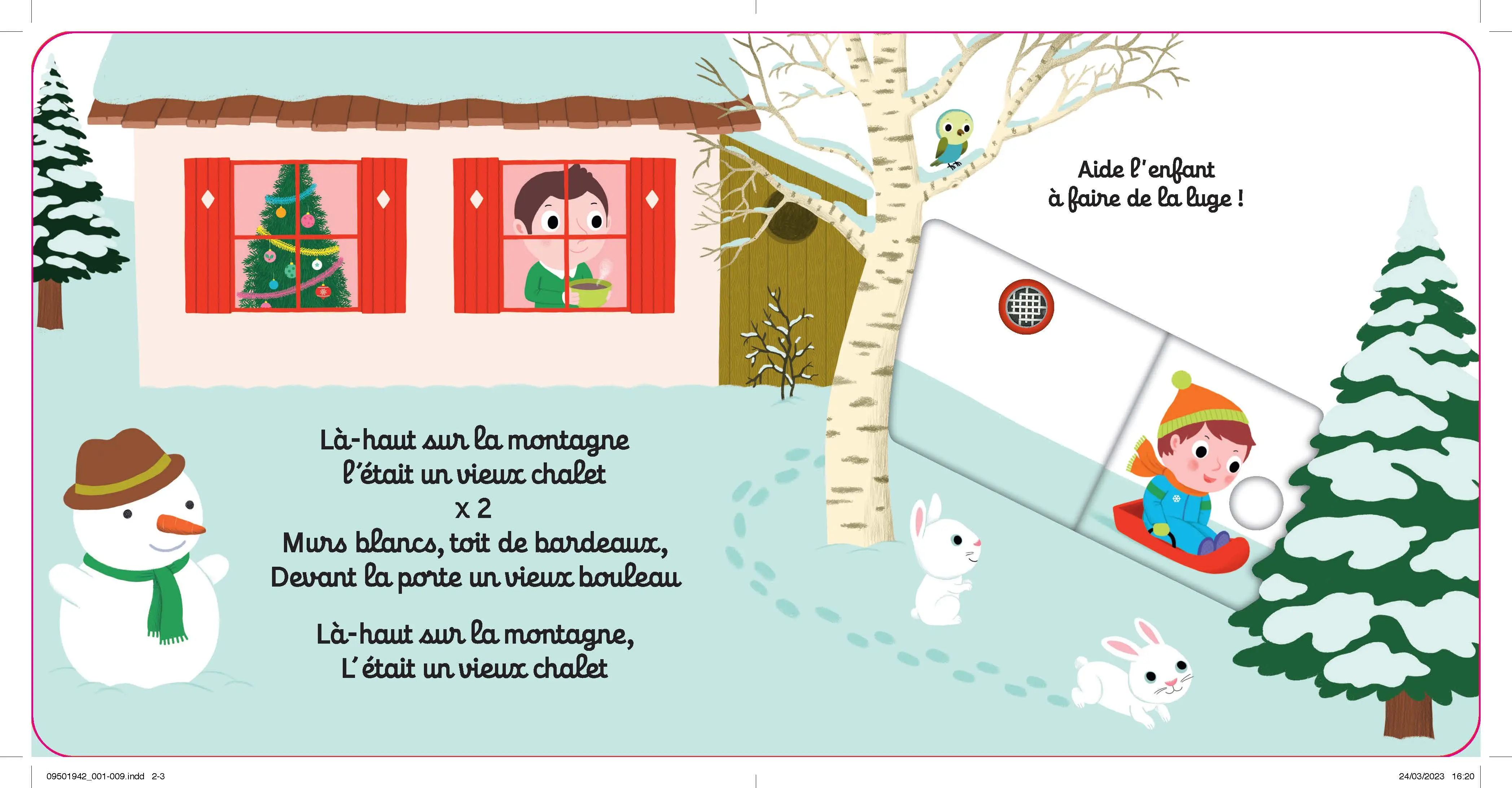 Mes chansons de Noël - Livre Sonore et animé Kididoc - Dès 1 an - Livre documentaire - 9782095019426 - page-intérieure