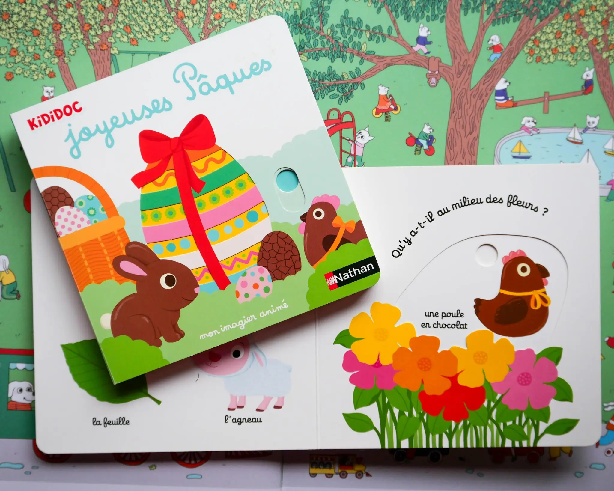 Mon imagier de Pâques - Livre animé Kididoc  - Le cadeau parfait à glisser dans le panier de Pâques des tout-petits - dès 1 an - Livre documentaire - 9782095025670 - page-intérieure