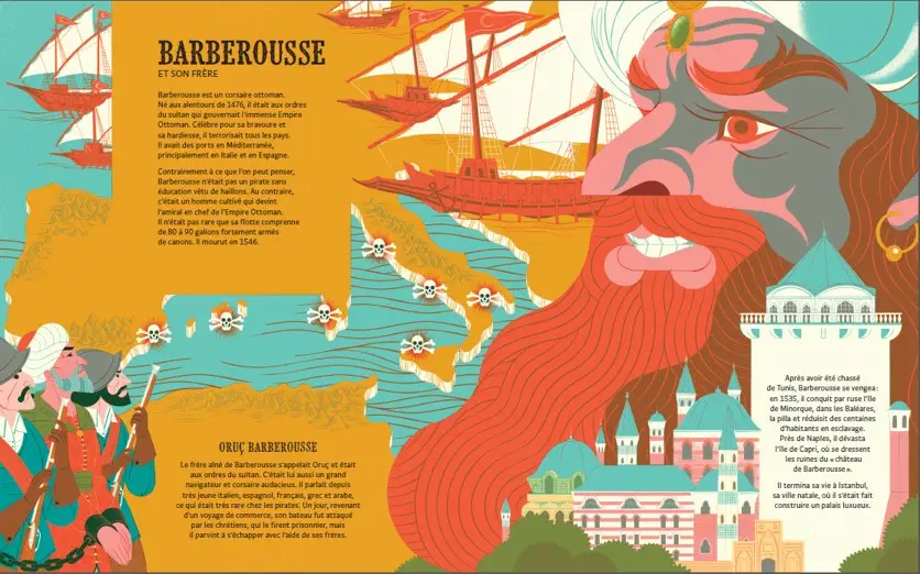 Pirates - Livre documentaire - Dès 7 ans  - Livre documentaire - 9782095027667 - page-intérieure