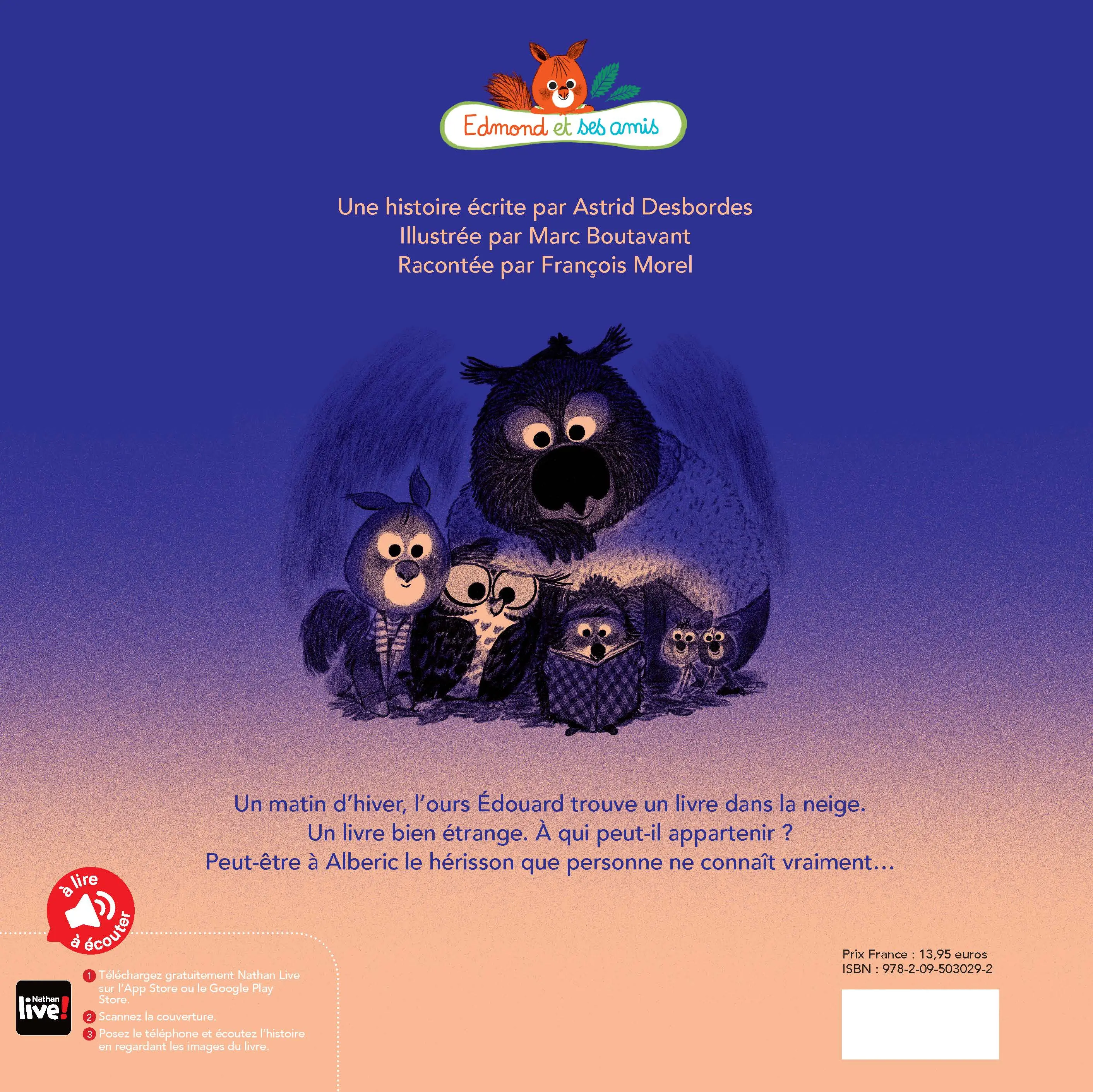 Edmond et ses amis : Un soir d'Hiver - Une histoire à lire au coin du feu dès 3 ans  - Album(s) - 9782095030285 - page-interieure