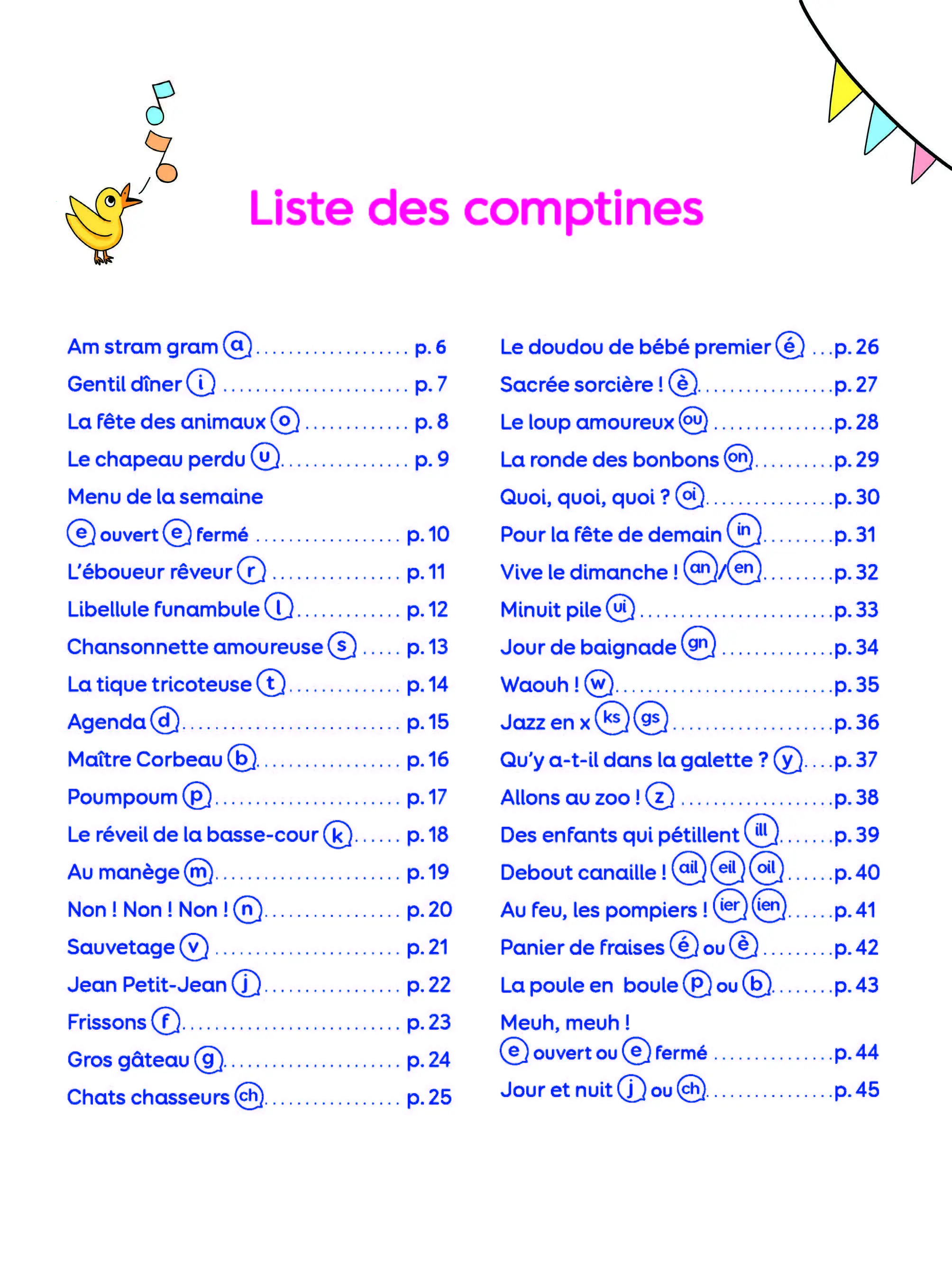 Regarde je lis, Comptines pour apprendre les sons - Cahier d'exercices - 9782095032784 - page-interieure