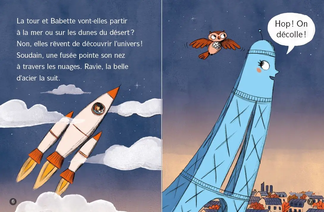 La Tour Eiffel va sur la lune - Lune Bleue - roman dès 8 ans - Roman - 9782095034320 - page-interieure