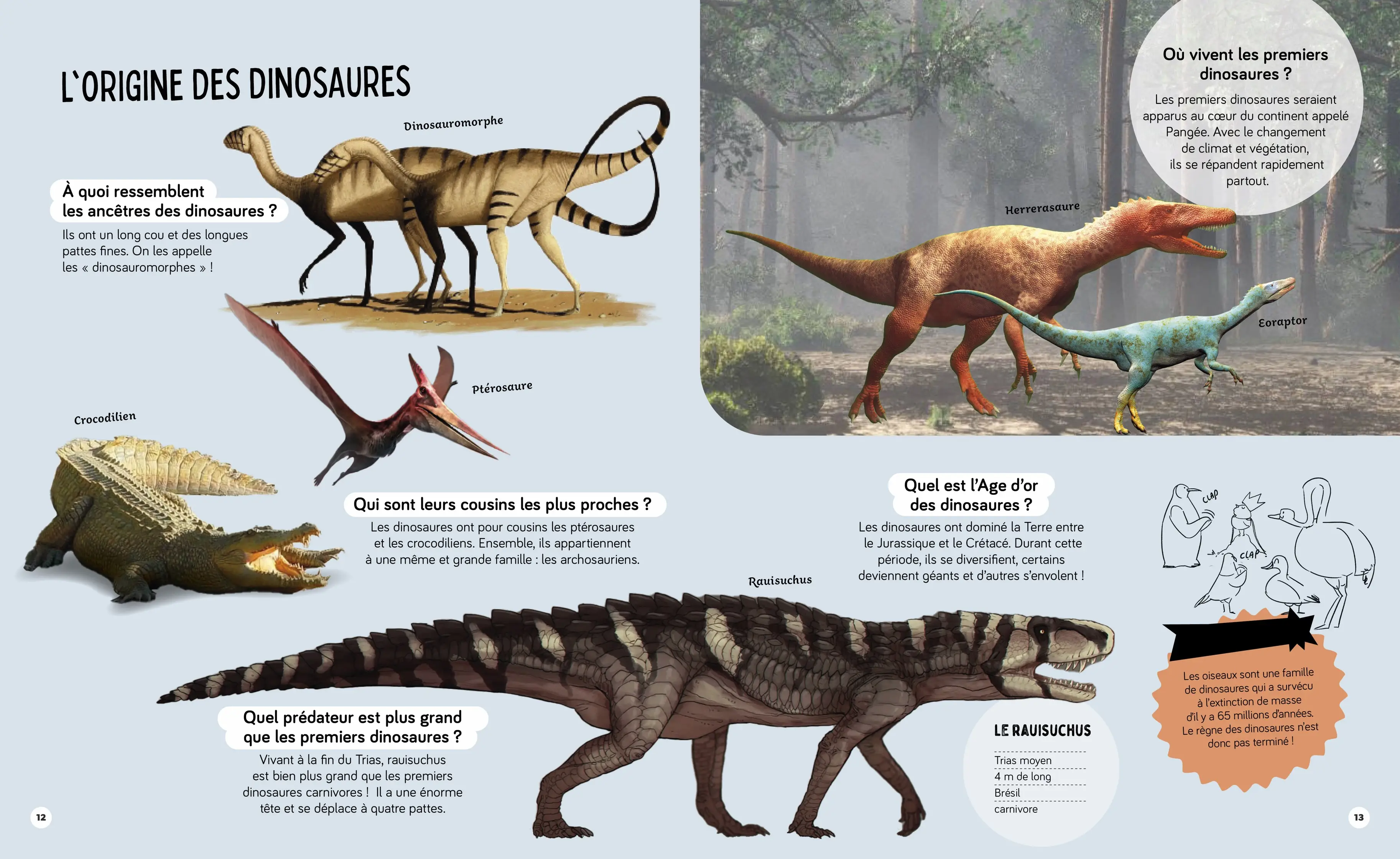 Tous les dinosaures - Questions/Réponses - Dès 5 ans - Livre documentaire - 9782095034948 - page-interieure