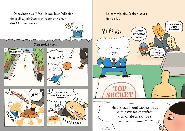 Détective Prout - Tome 3 : L'énigme des voleurs insaisissables - un roman-jeu au style manga et kawaï à découvrir dès 7 ans - Roman - 9782095037338 - page-interieure