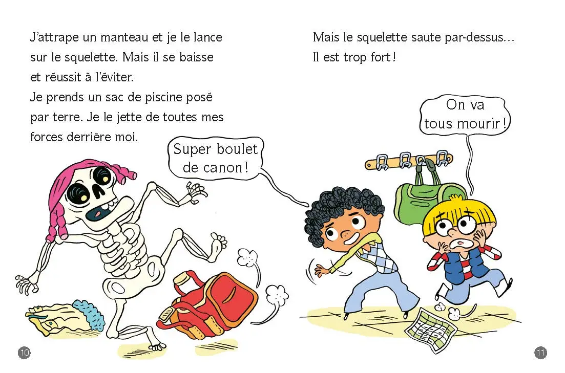 Frissons au CP - Le squelette des toilettes - Lune Bleue - Dès 6 ans -  - 9782095039929 - page intérieure