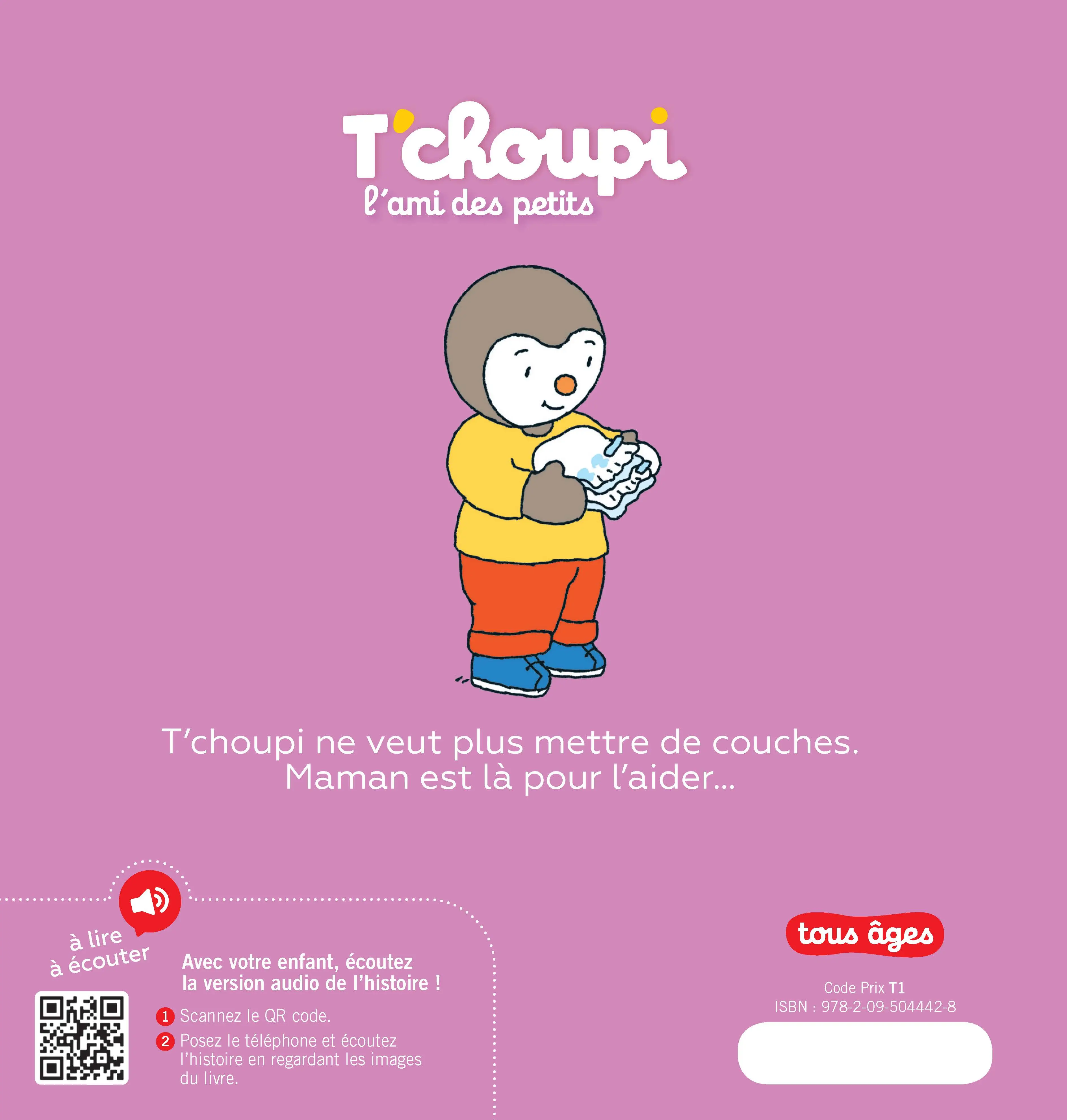 T'choupi ne met plus de couches - une histoire à lire et à écouter - dès 2 ans - Album(s) - 9782095044428 - page-interieure