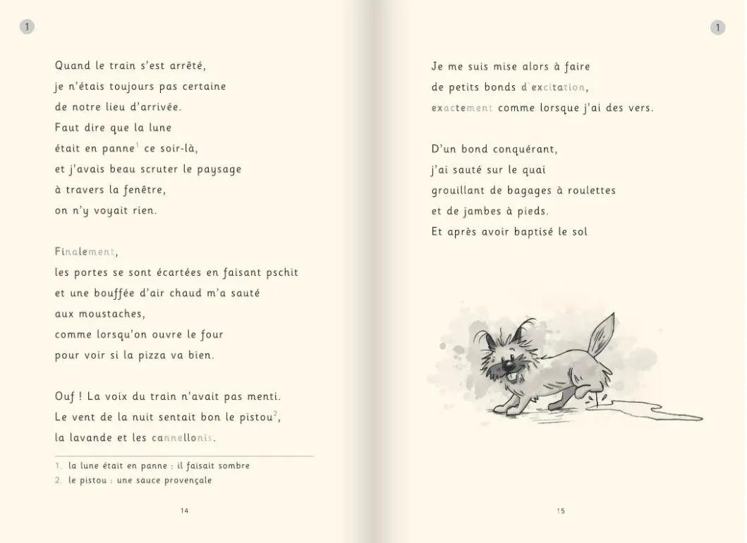Le journal de Gurty - Tome 1 : Vacances en Provence - Dyscool - Version adaptée aux enfants DYS - Roman - 9782095046156 - page-interieure