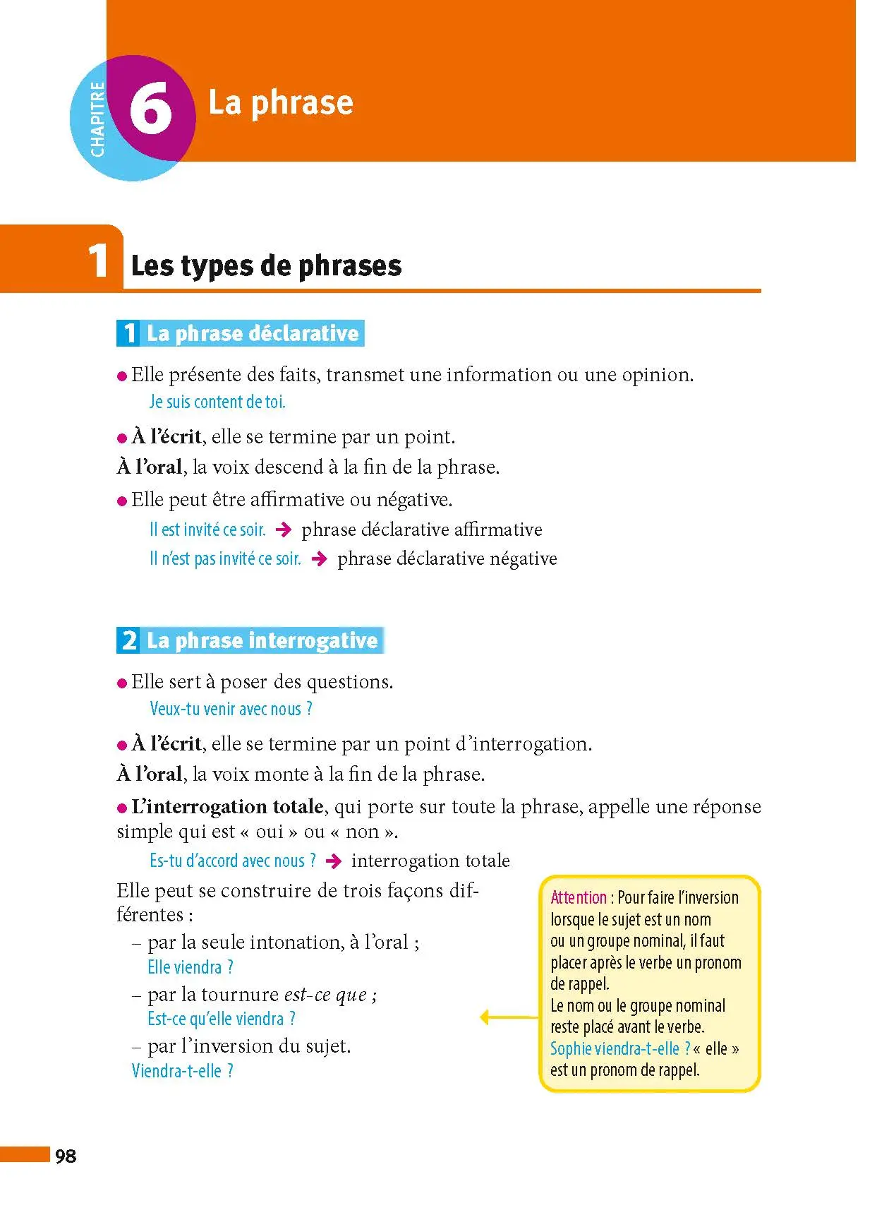 Français 3e - ABC Réussite - Le Brevet efficace - Cours, Méthode, Exercices - Brevet 2027 - Livre de cours, méthode et exercices - 9782091571041 - page intérieure 98