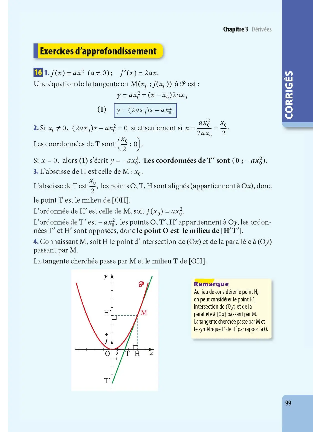 Maths 1re - ABC Excellence - Bac 2027 - Programme de première 2026-2027 - Enseignement de spécialité - Cours complets, Notions-clés et vidéos, Points méthode, Exercices et corrigés détaillés - Livre de cours, méthode et exercices - 9782095018030 -  [page intérieure 99]