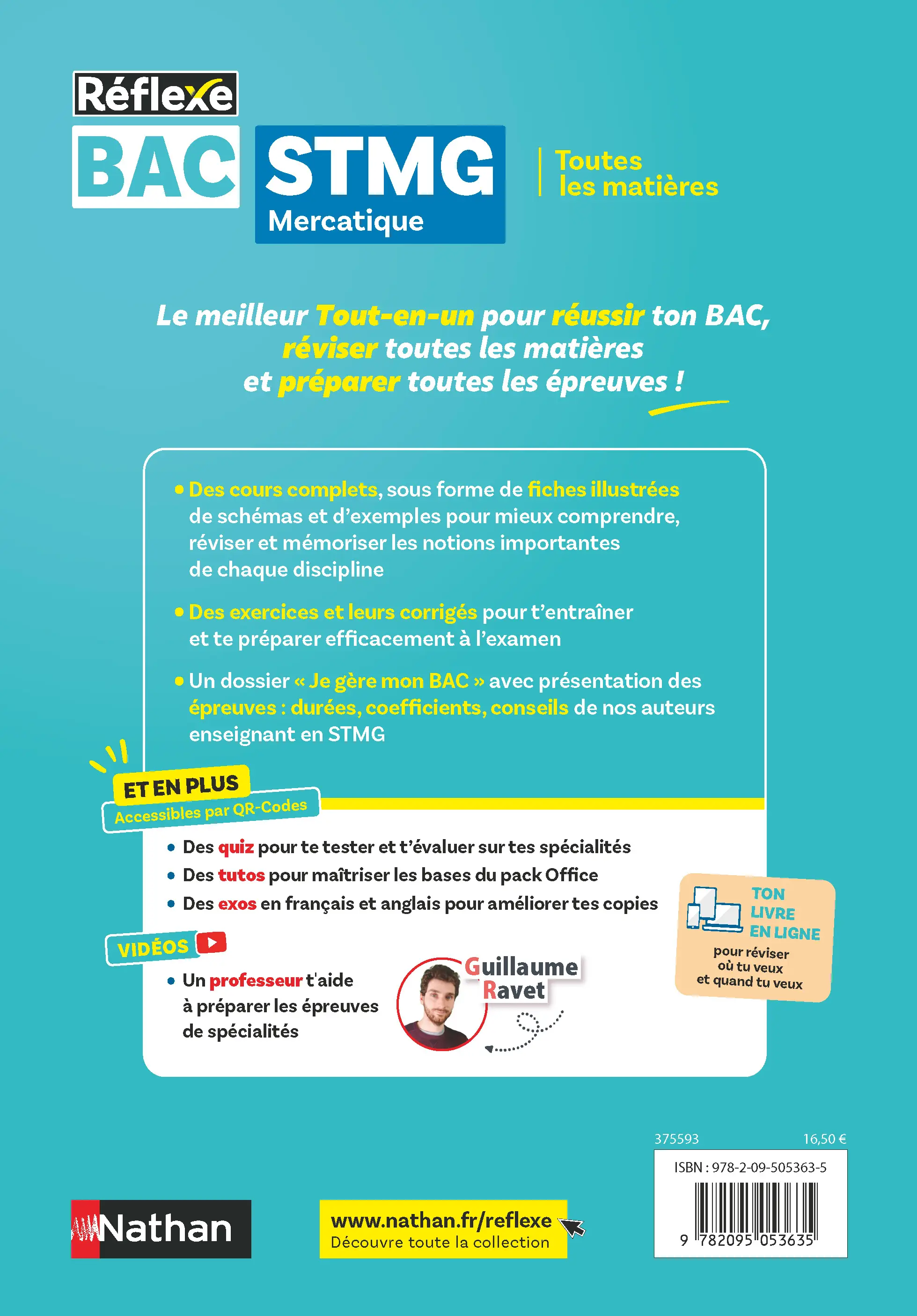 Bac STMG Mercatique Tle + Spécialités 1re - Toutes les matières - Réflexe - 2026 -  - 9782095053635 - page intérieure plat 4
