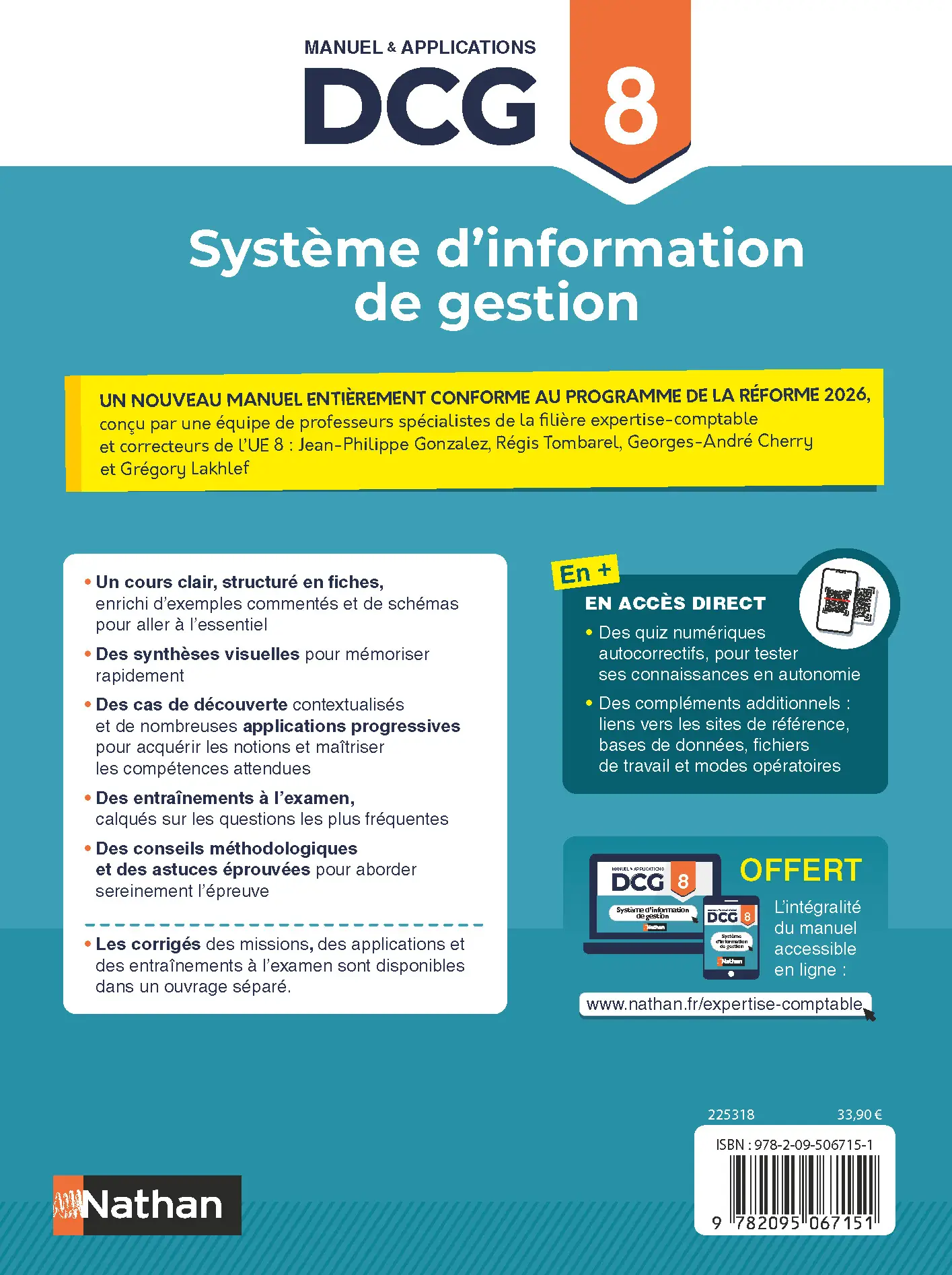 DCG 8 - Système d'information de gestion - Manuel et applications - Nouveau programme 2026 -  - 9782095067151 - page intérieure plat 4