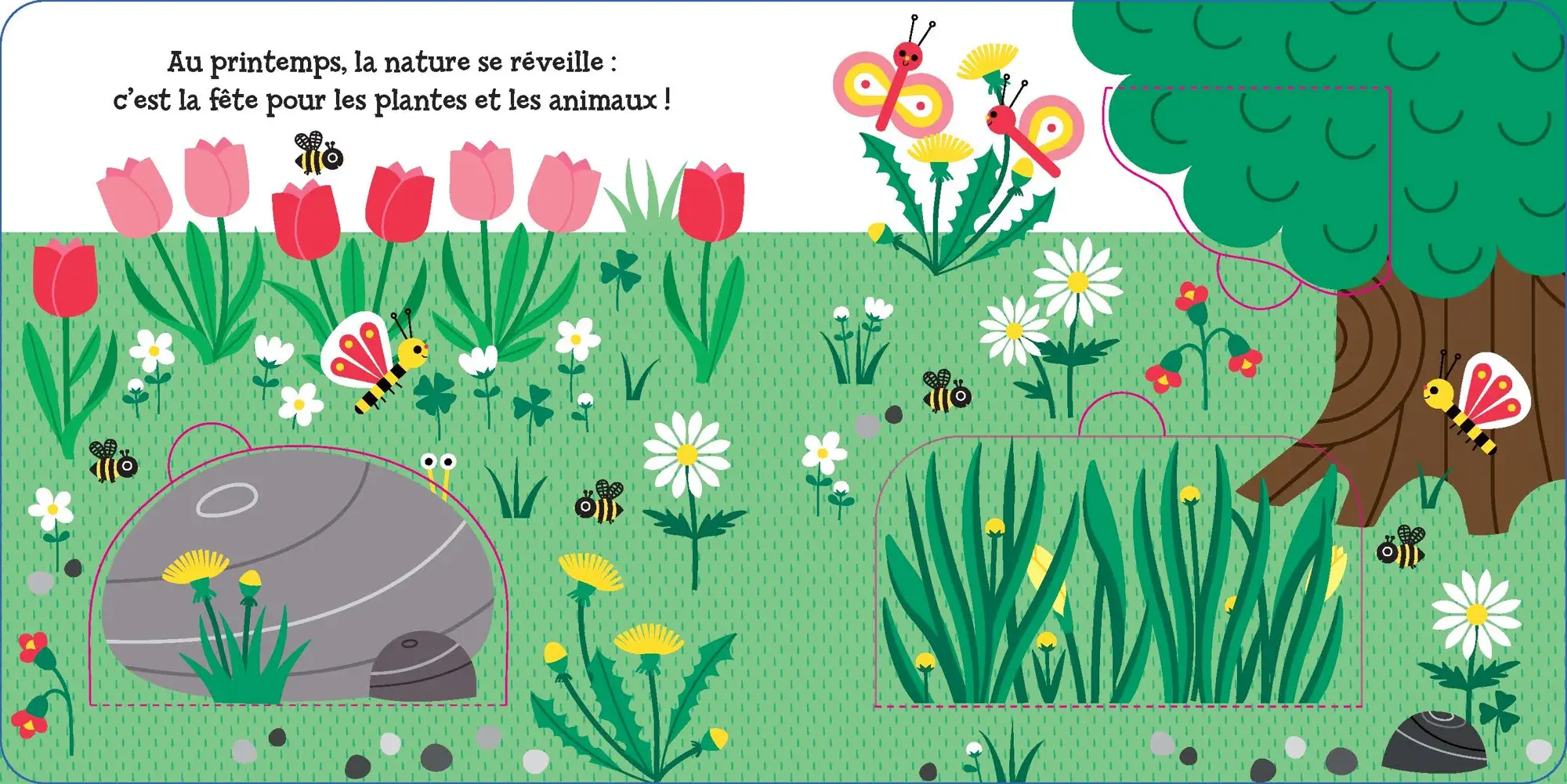 J'explore les quatre saisons - Livre d'éveil à flaps - Dès 18 mois - Livre d'éveil - 9782095027889 - page-interieure001