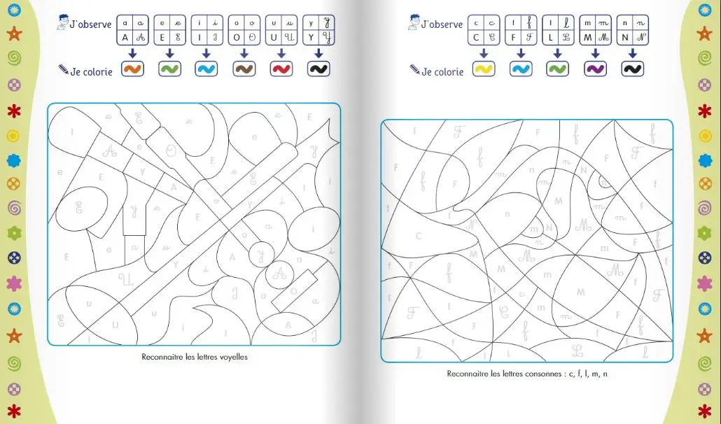 Syllabes magiques CP - Coloriages malins - Dès 6 ans - Cahier d'activités - 9782095029630 - page-interieure001
