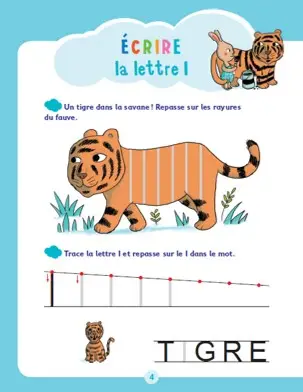 J'apprends et j'écris - Les lettres - Moyenne Section - Cahier d'exercices - 9782095030469 - page-intérieure001