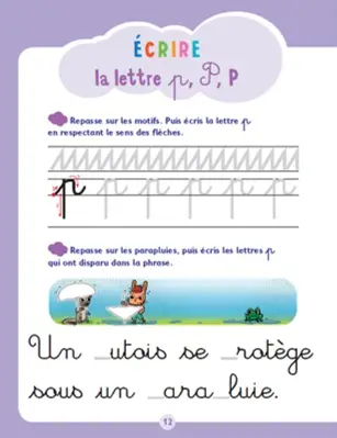 J'apprends et j'écris - Les lettres - Grande Section - Cahier d'exercices - 9782095030483 - page-intérieure001