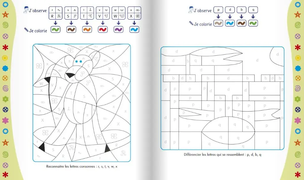 Syllabes magiques CP - Coloriages malins - Dès 6 ans - Cahier d'activités - 9782095029630 - page-interieure002