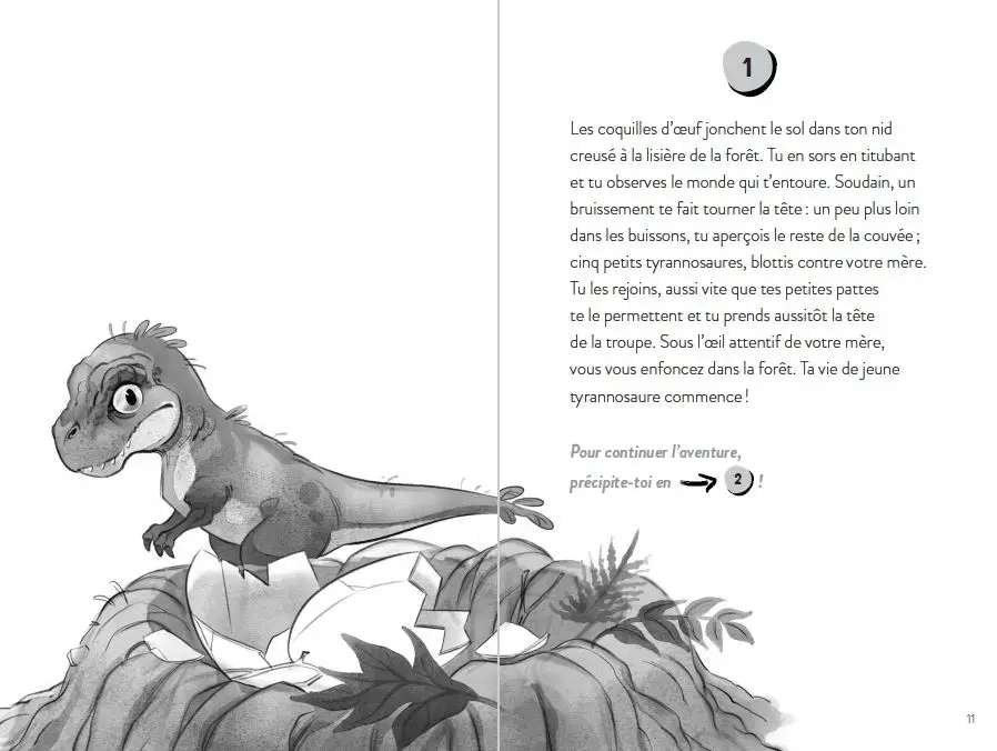 Tu es le héros - Dans la peau d'un dinosaure -  Un livre dont TU ES LE HÉROS ! - Livre immersif - À partir de 8 ans - Roman - 9782095033811 - page-interieure003