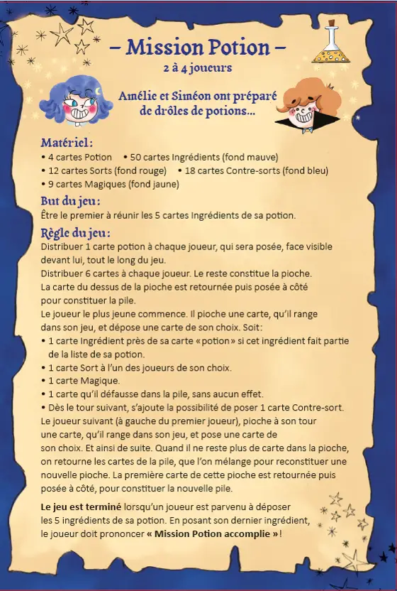 Amélie Maléfice : Mission Potion - Jeu - Dès 6 ans - Coffret - 3133092498008 - page-intérieure1