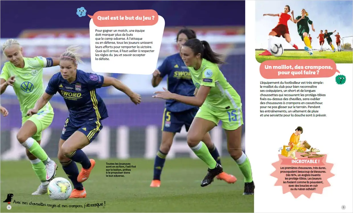 Passion Football ! - Questions/Réponses - doc dès 7 ans - Livre documentaire - 9782092492352 - page intérieure1