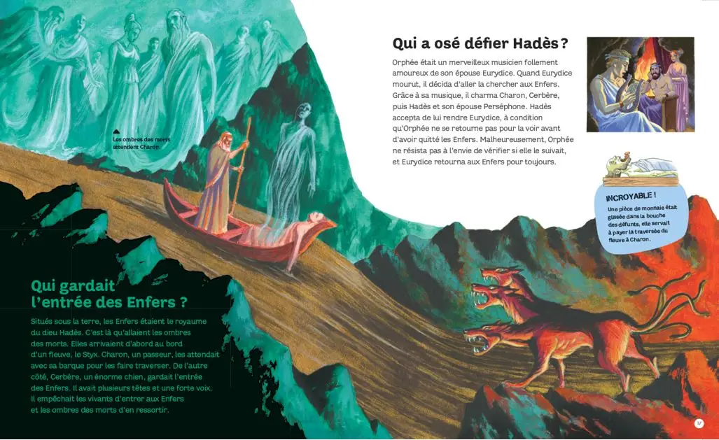 La mythologie grecque - Questions/Réponses - doc dès 7 ans - Livre documentaire - 9782092495513 - page-interieure1