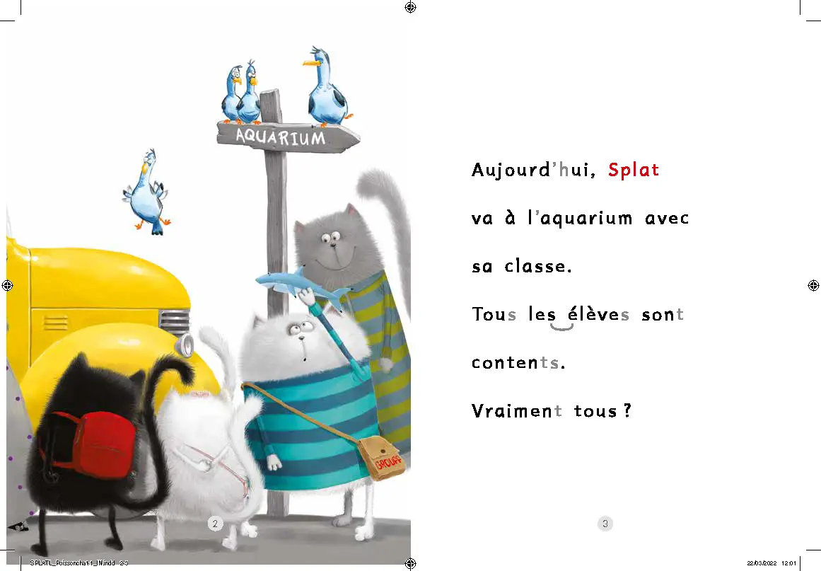 Je lis avec Splat : Splat, poisson chat - Niveau 2 - Dès 6 ans - Roman - 9782092496398 - page-intérieure1