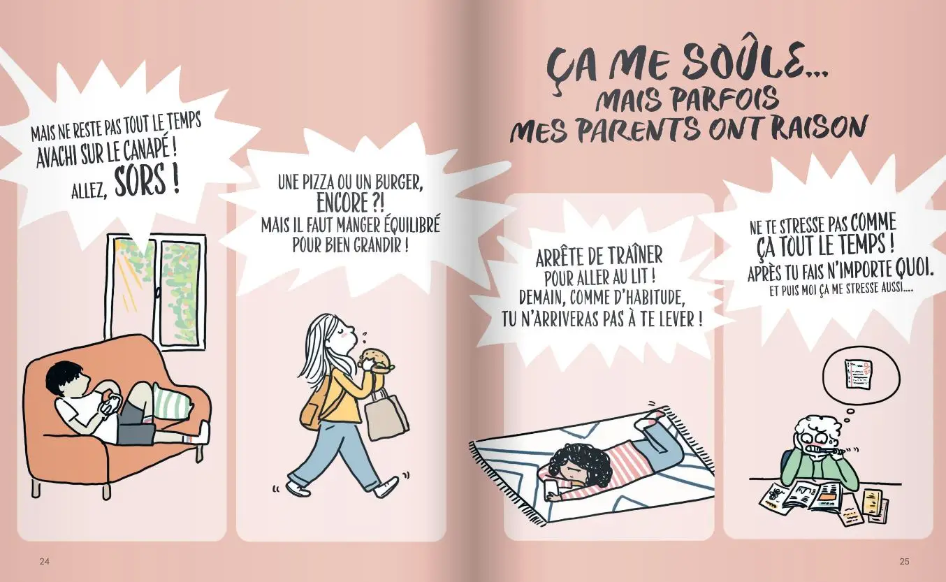 C'est (pas) moi, c'est mon cerveau ! Pour enfin comprendre ce qui se passe  dans la tête d'un ado ! Dès 10 ans - Livre documentaire - 9782092496961 - page-interieure1