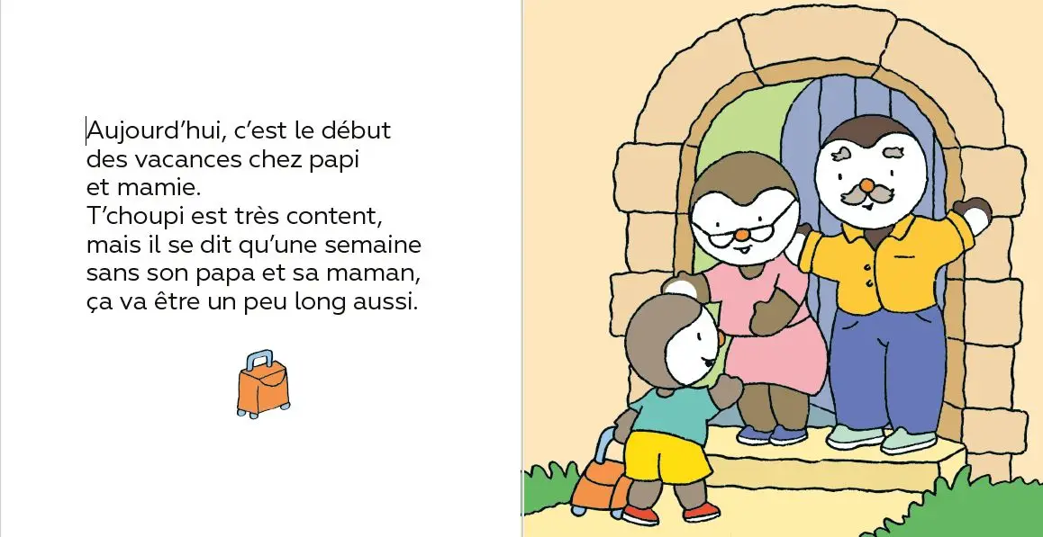  T'choupi part en vacances chez Papi et Mamie - Album dès 2 ans - Album(s) - 9782092497968 - page-interieure1