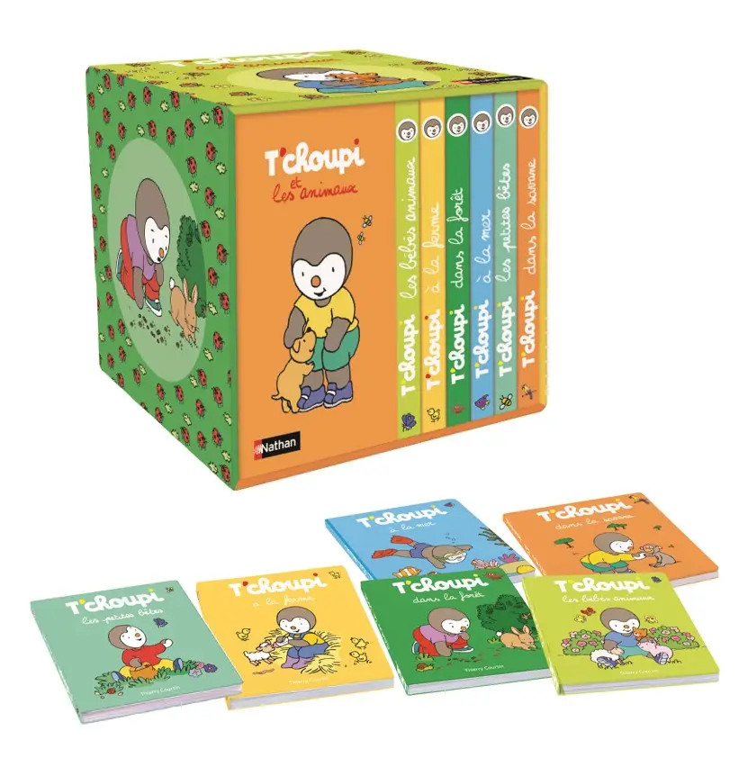 T'choupi et les animaux - ma petite bibliothèque de 6 livres - Dès 2 ans - Coffret - 9782092498095 - page-interieure1