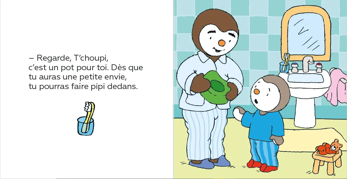 T'choupi va sur le pot - Une aventure pour accompagner en douceur la grande étape du pot - Dès 2 ans - Album(s) - 9782092570852 - page-interieure1