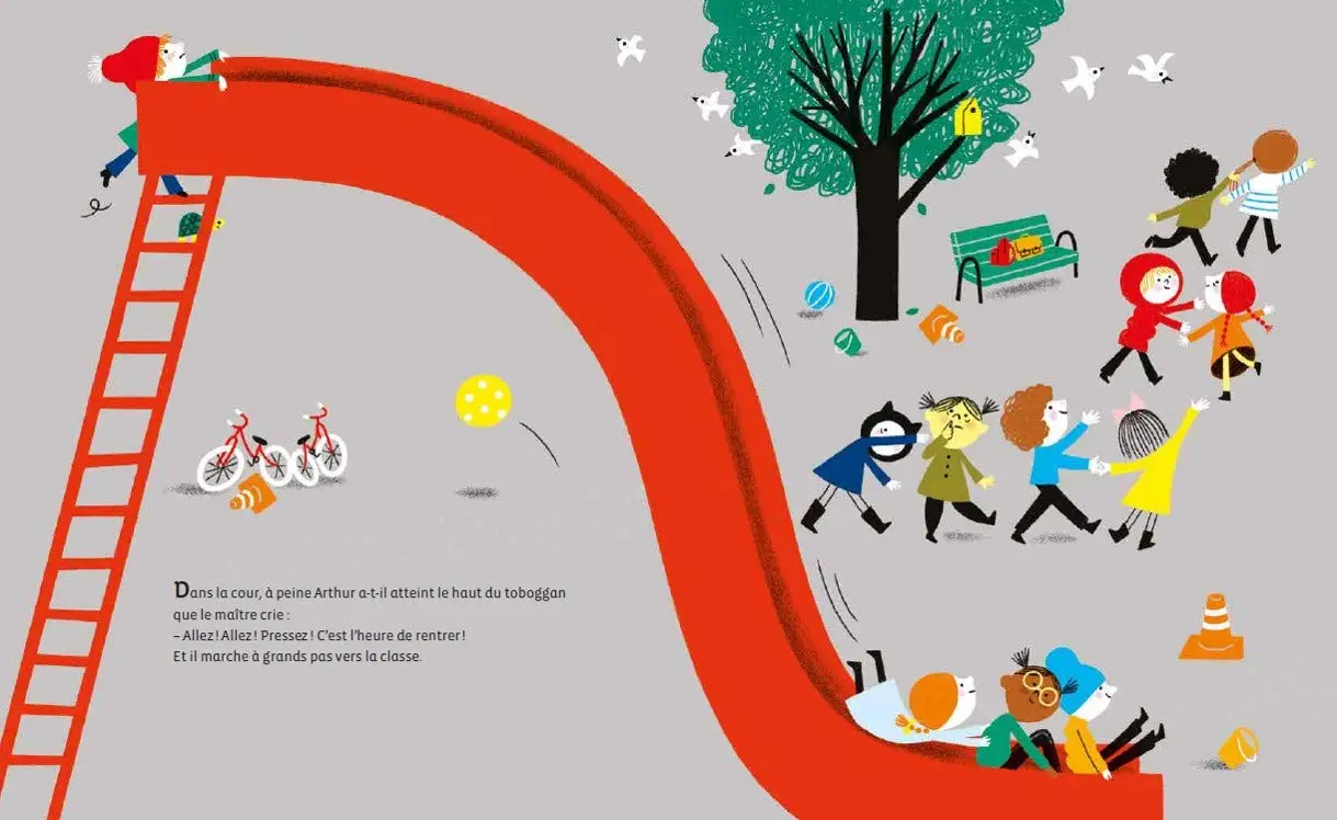 Arthur et les gens très pressés - Un livre qui sensibilise à respecter le rythme des enfants - Album dès 3 ans - Album(s) - 9782092580493 - page intérieure1