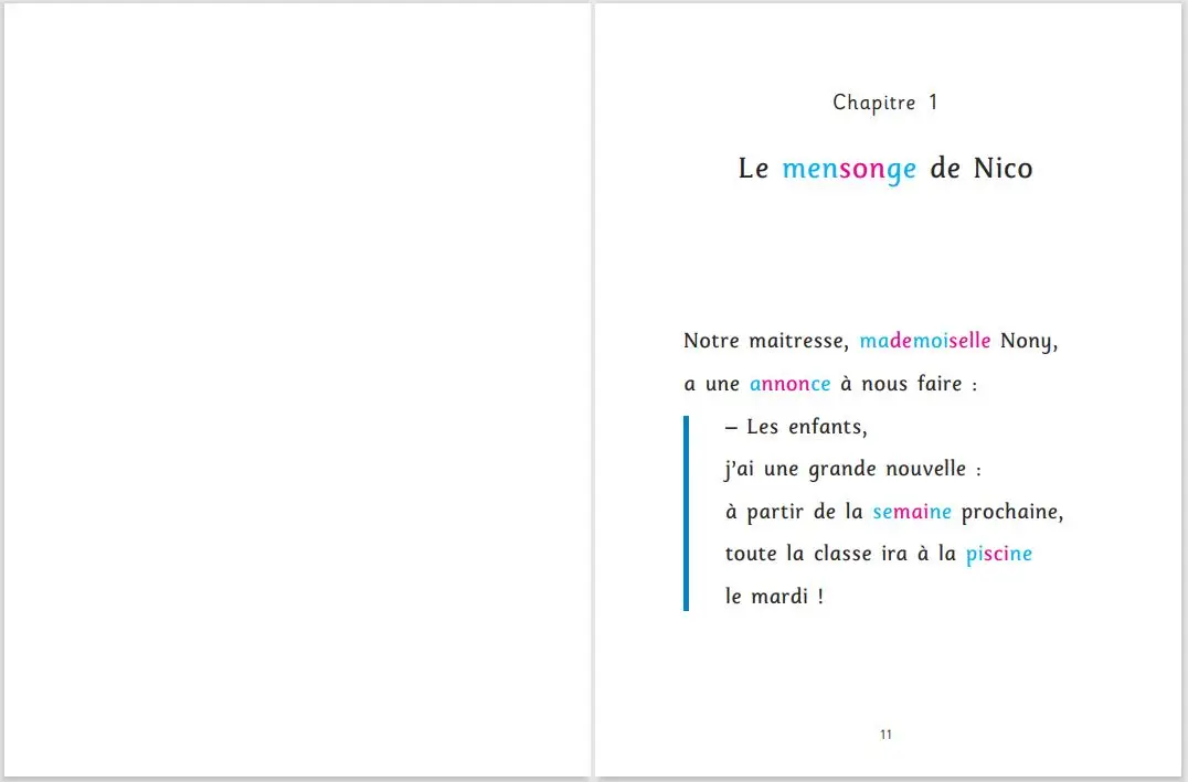 Nico : Comme une grenouille ! - adapté aux enfants DYS ou dyslexiques - Dès 7 ans - Roman - 9782092583623 - page-intérieure1