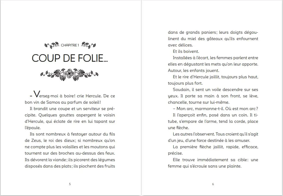 Les douze travaux d'Hercule - Petites histoires de la Mythologie - Dès 9 ans - Roman - 9782092588949 - page-intérieure1
