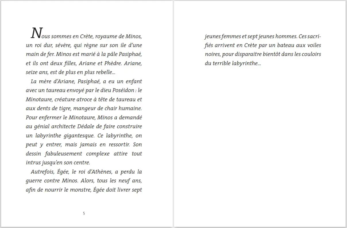Ariane et le défi du labyrinthe -  Roman mythologie - Dès 7 ans - Roman - 9782092589632 - page-intérieure1