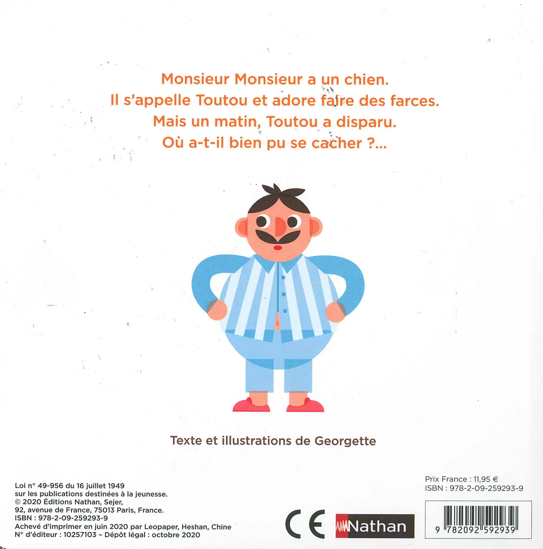 Le chien de monsieur Monsieur - Livre à toucher - Dès 2 ans - Album(s) - 9782092592939 - page interieure1