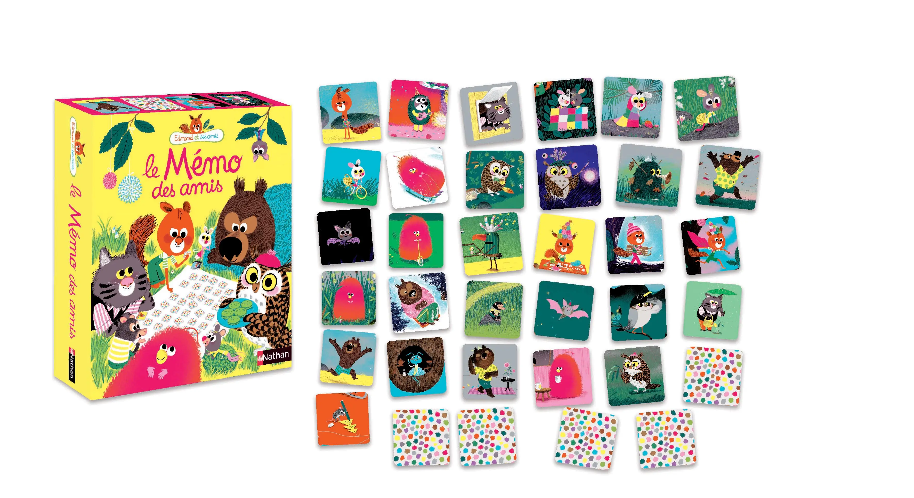 Edmond et ses amis - Le mémo des amis - jeu de memory - Dès 4 ans - Coffret - 9782092595893 - page intérieure1