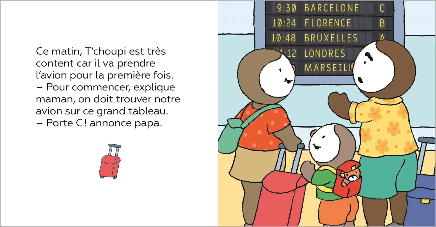  T'choupi prend l'avion - Dès 2 ans - Un livre à lire et à écouter - Album(s) - 9782095001384 - page-interieure1