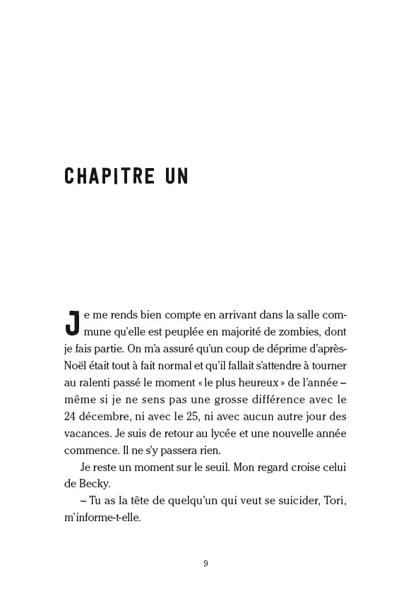 L'année solitaire - Edition française - On attend tous que quelque chose change... Alice Oseman - Roman - 9782095003128 - page-intérieure1